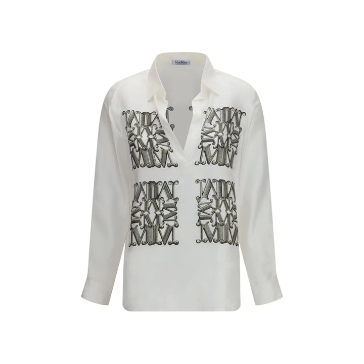Max Mara White Silk Shirt