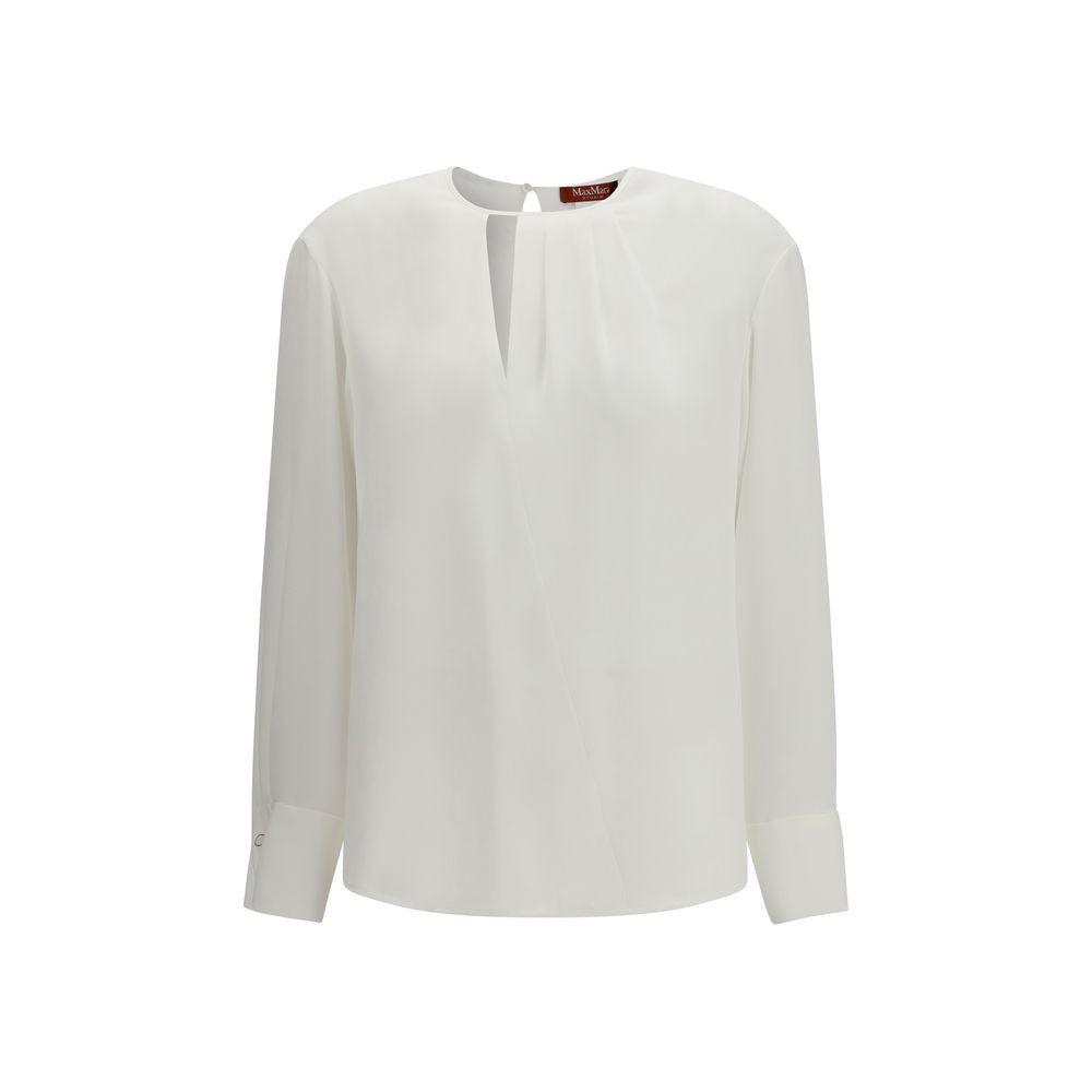 Max Mara Blouses - Women’s White Triacetate Blouse