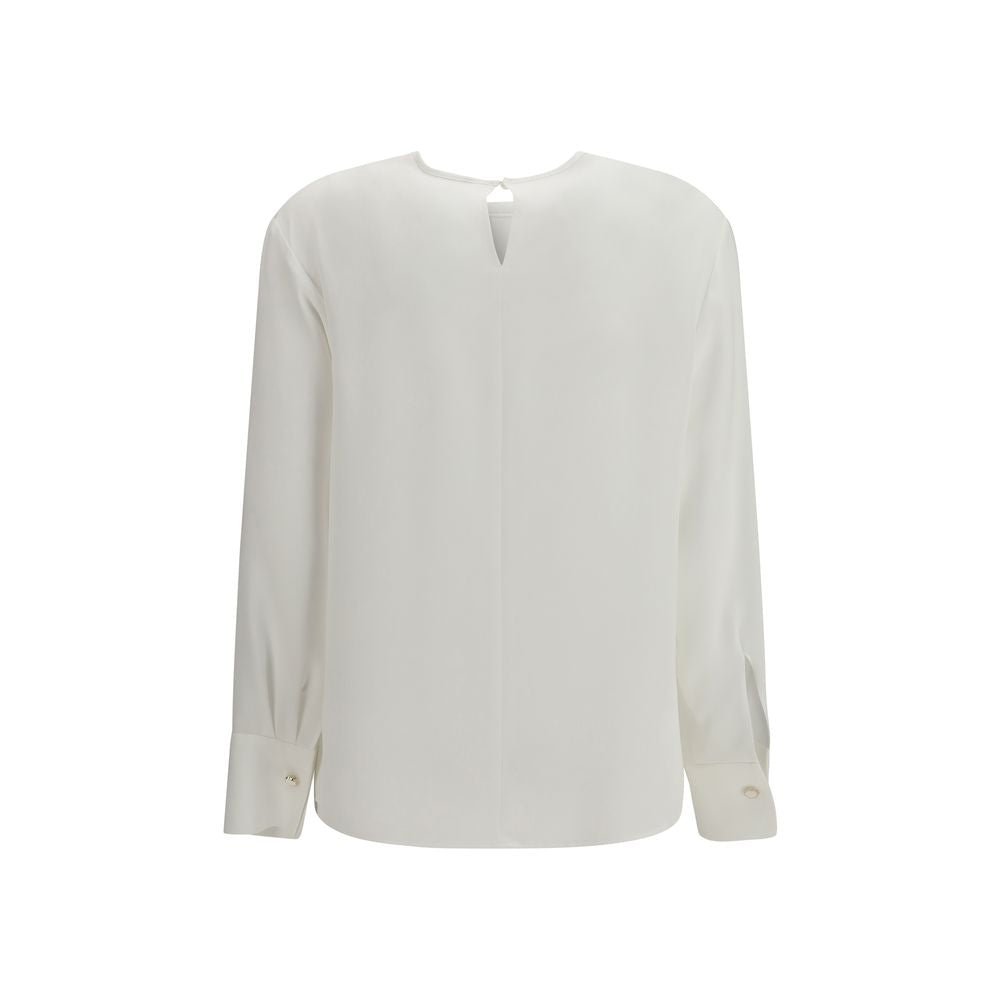 Max Mara Blouses - Women’s White Triacetate Blouse