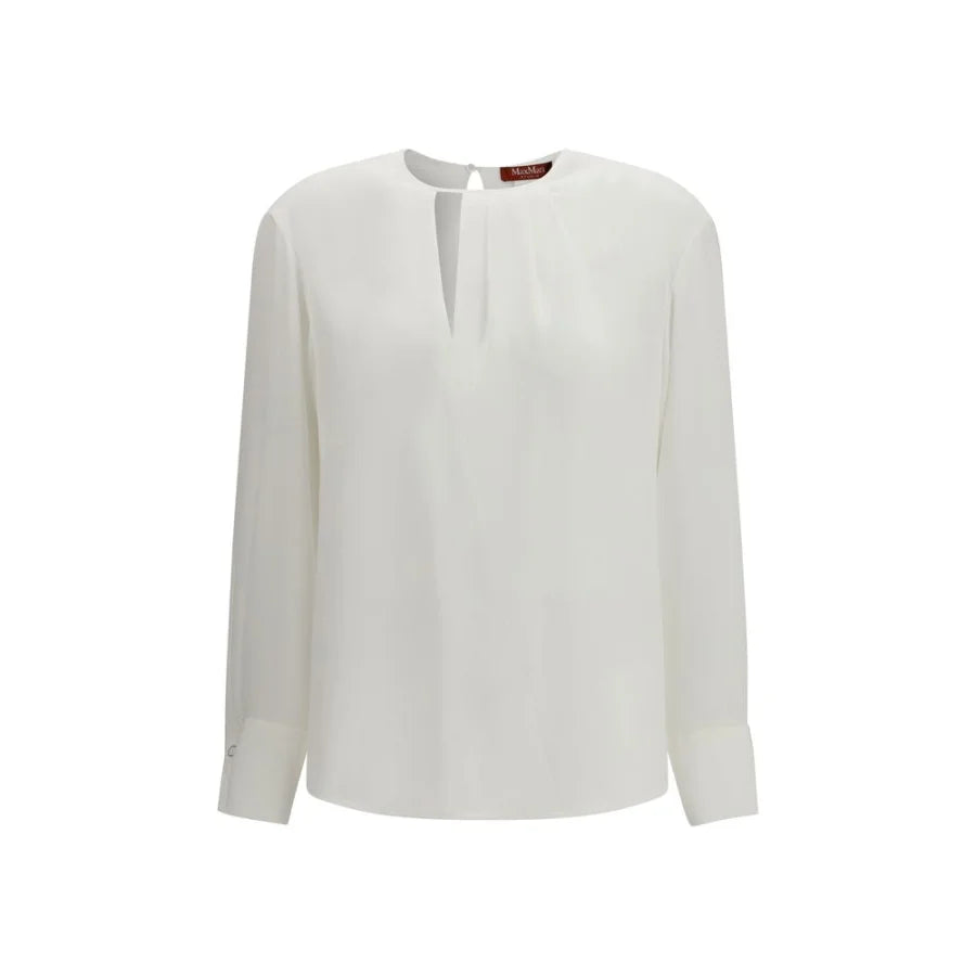 Max Mara White Triacetate Blouse