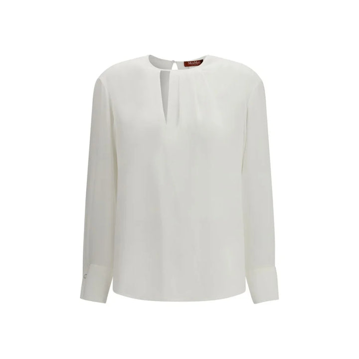 Max Mara White Triacetate Blouse
