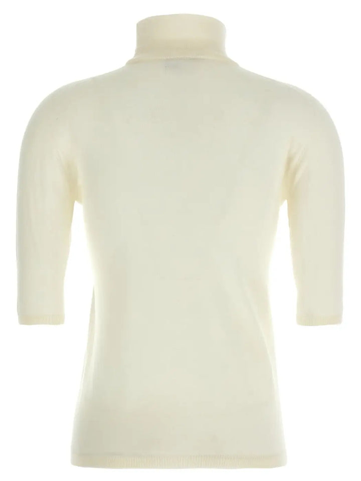 Max Mara White Virgin Wool Cardigan