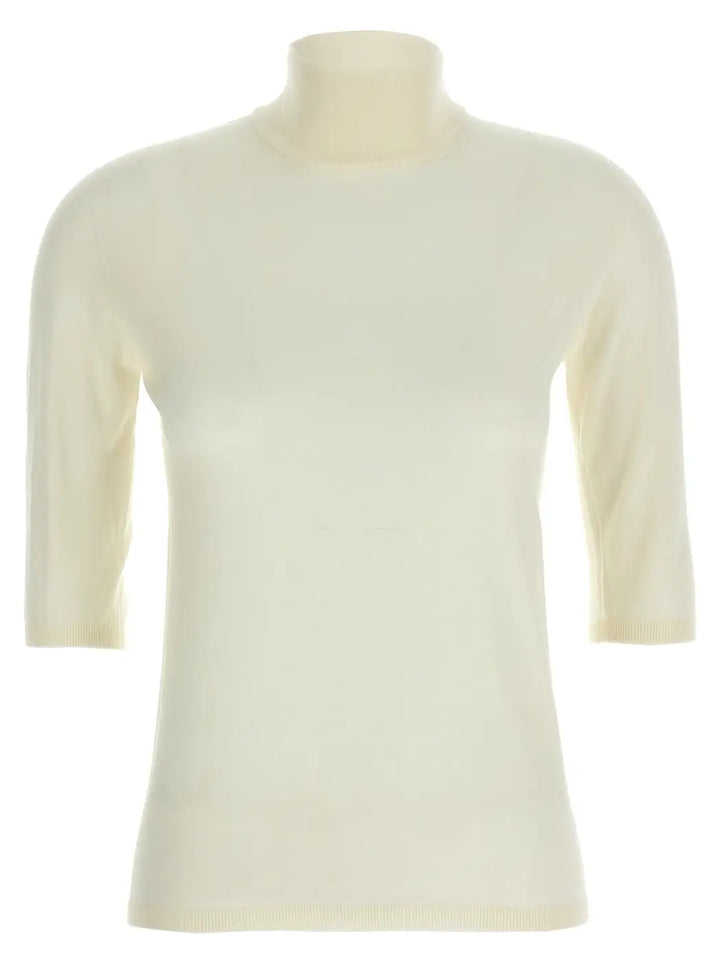 Max Mara White Virgin Wool Cardigan