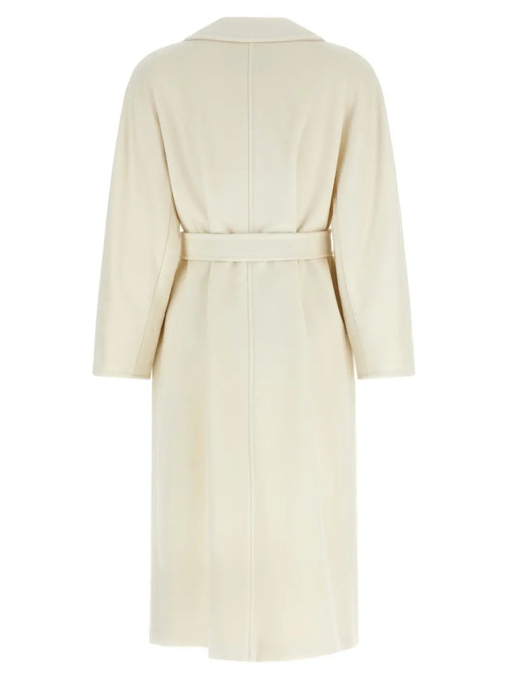Max Mara White Virgin Wool Coat
