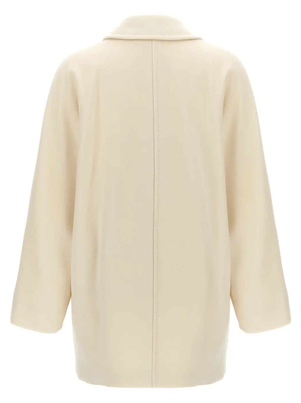 Max Mara White Virgin Wool Coat