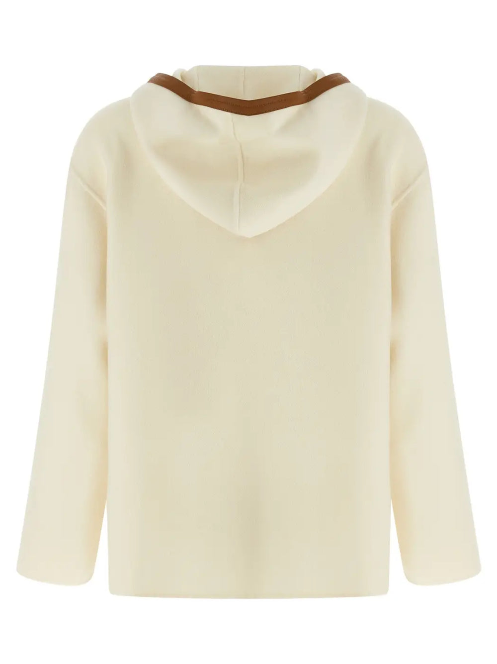 Max Mara White Virgin Wool Coat