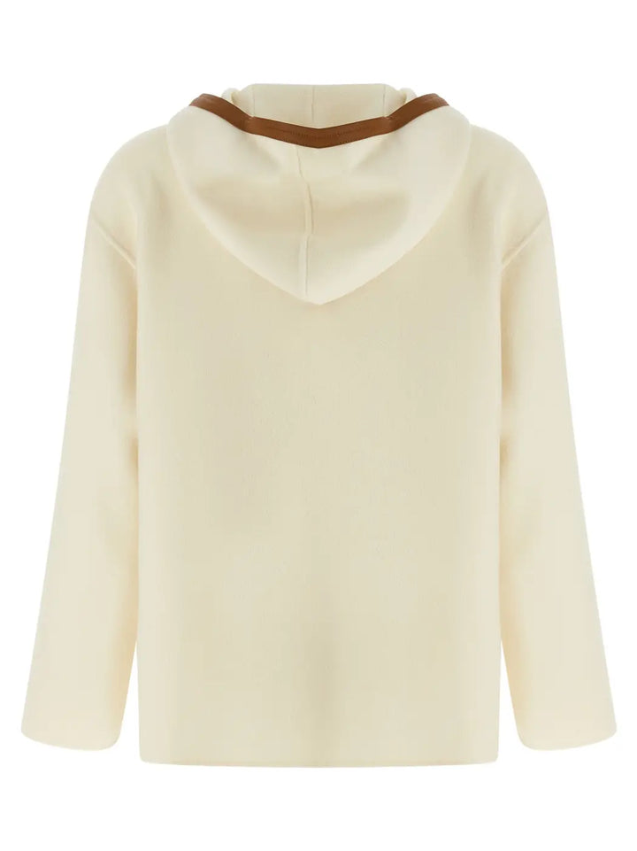 Max Mara White Virgin Wool Coat