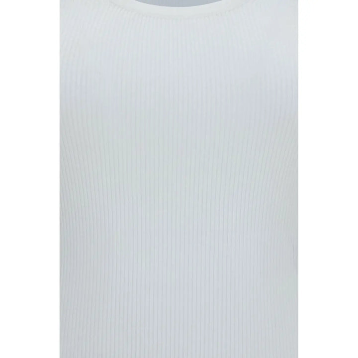 Max Mara White Viscose Tank Tops