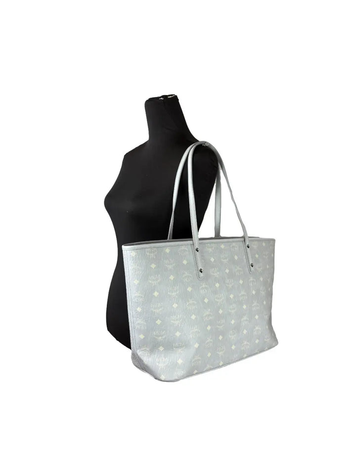 MCM Aren Leather Shoulder Tote Bag