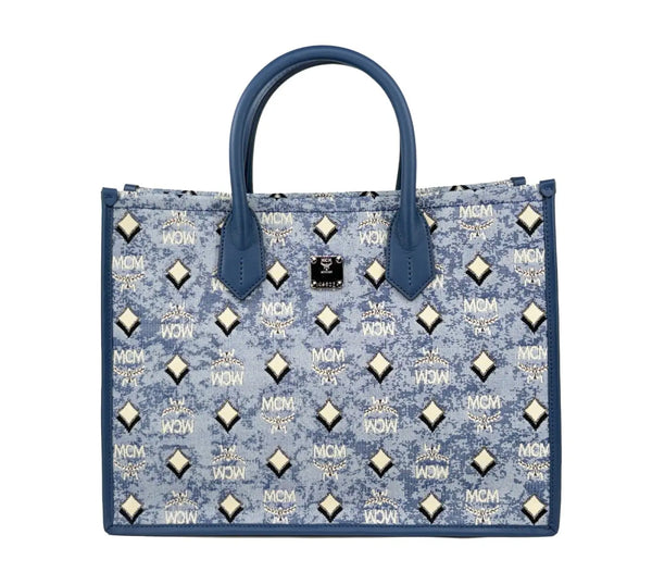 MCM - Aren Munchen Denim Tote Bag