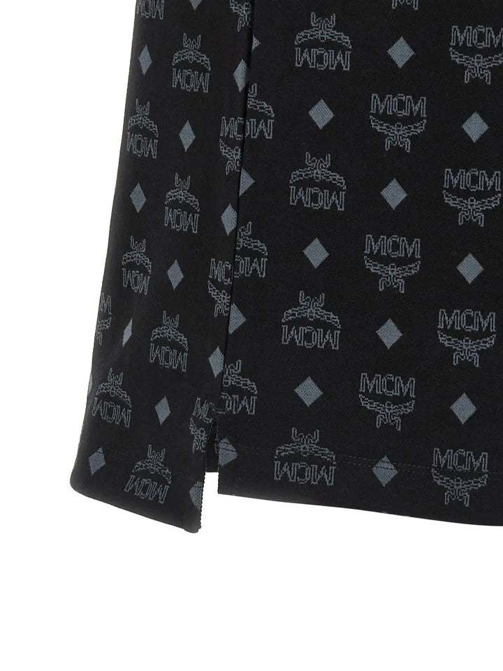 Mcm Black Cotton Polo Shirt
