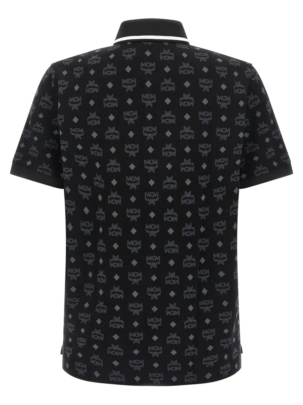 Mcm Black Cotton Polo Shirt