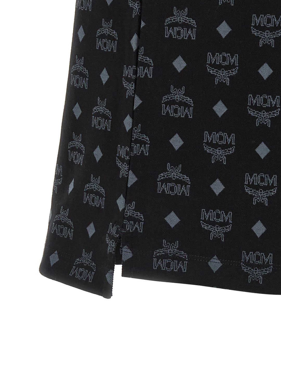 Mcm Black Cotton Polo Shirt