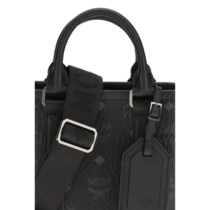 MCM Black Fabric Shoulder Bag