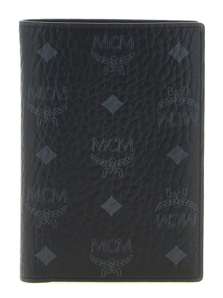 Mcm Black Polyethylene Wallet