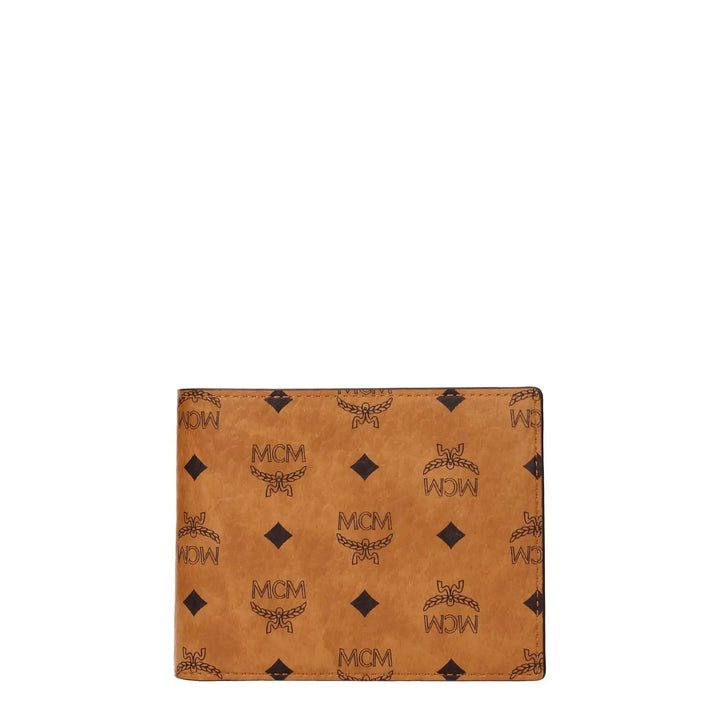 Mcm Brown Fabric Wallet
