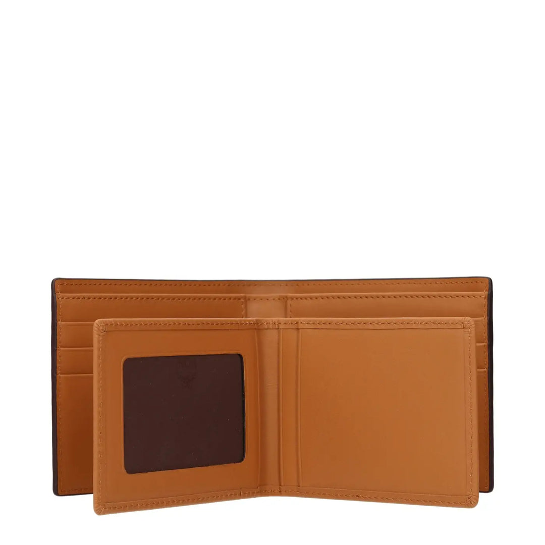 Mcm Brown Fabric Wallet