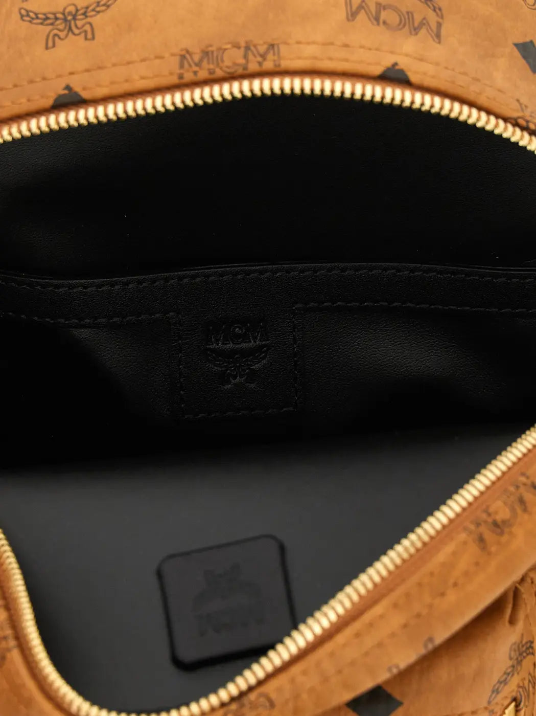 Mcm Brown Polyethylene Backpack