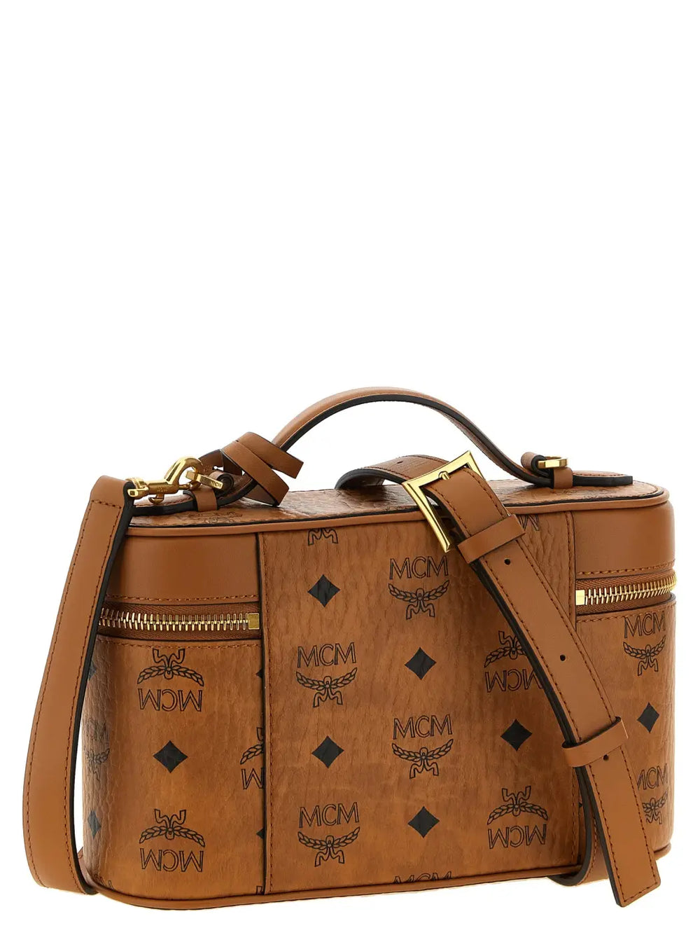 Mcm Brown Polyethylene Crossbody Bag