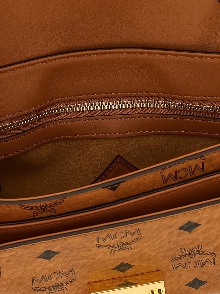 Mcm Brown Polyethylene Crossbody Bag