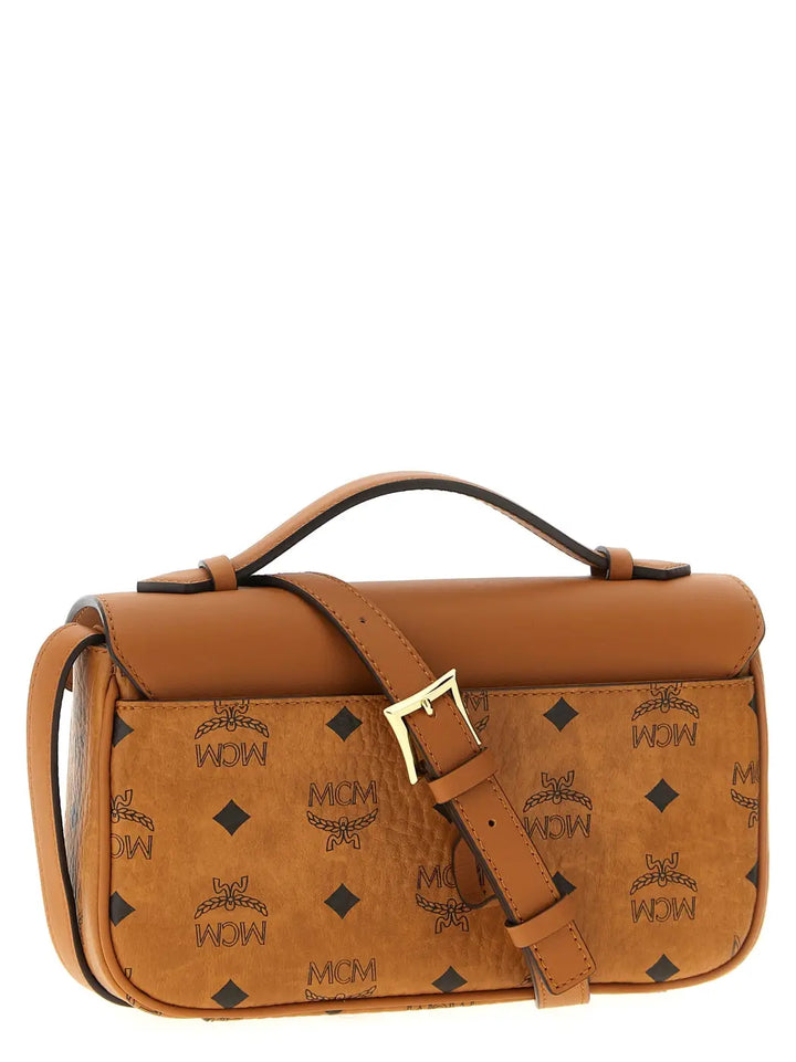 Mcm Brown Polyethylene Crossbody Bag