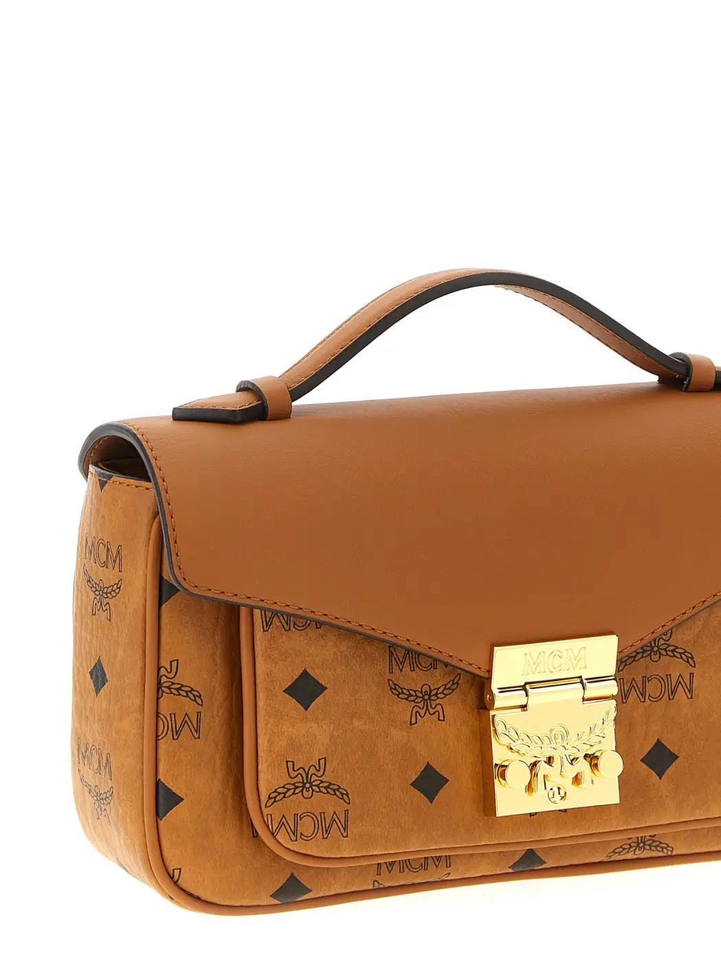 Mcm Brown Polyethylene Crossbody Bag