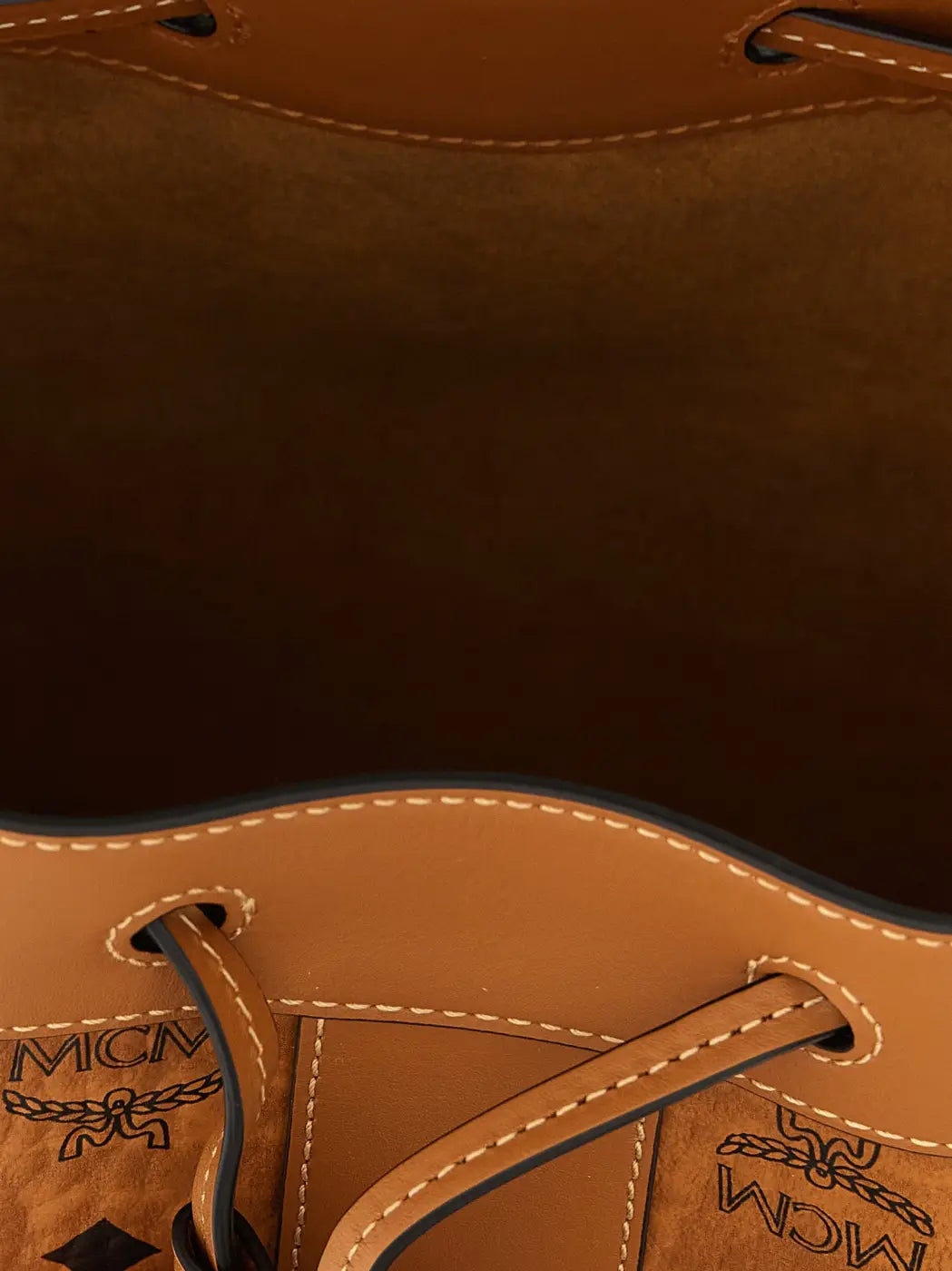 Mcm Brown Polyethylene Shoulder Bag