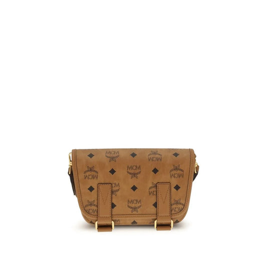 MCM Brown Polyethylene Shoulder Bag