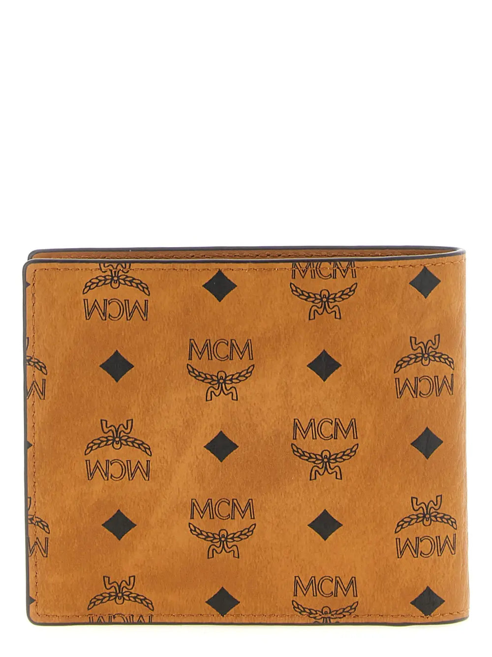 Mcm Brown Polyethylene Wallet
