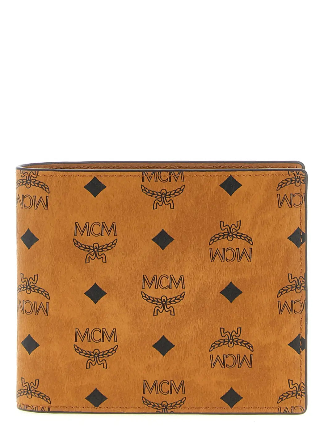 Mcm Brown Polyethylene Wallet
