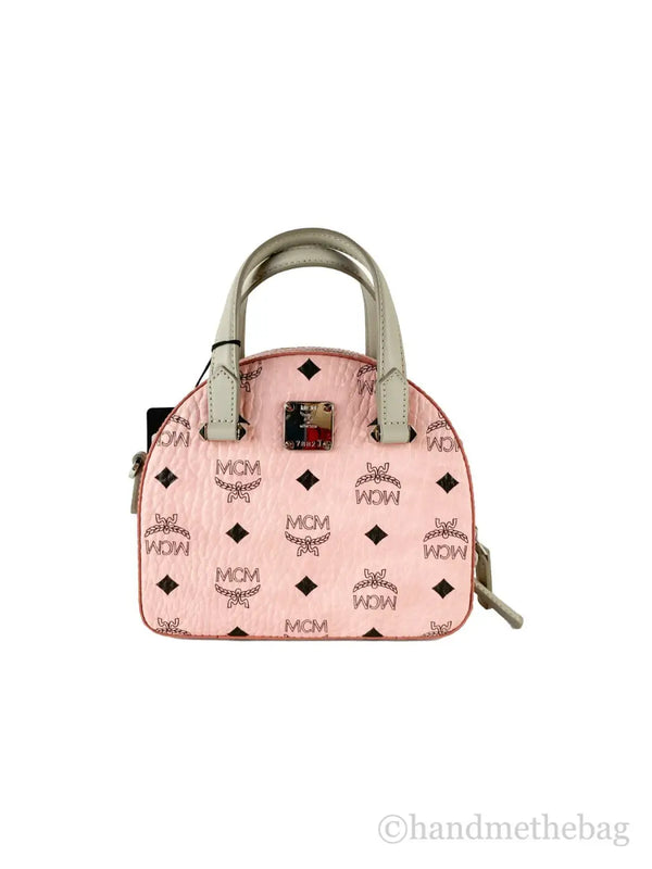 MCM - Signature Half Moon Top Handle Crossbody Bag