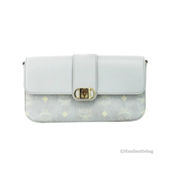 MCM - Small Mode Travia Pebbled Visetos Leather Shoulder Crossbody Clutch Bag