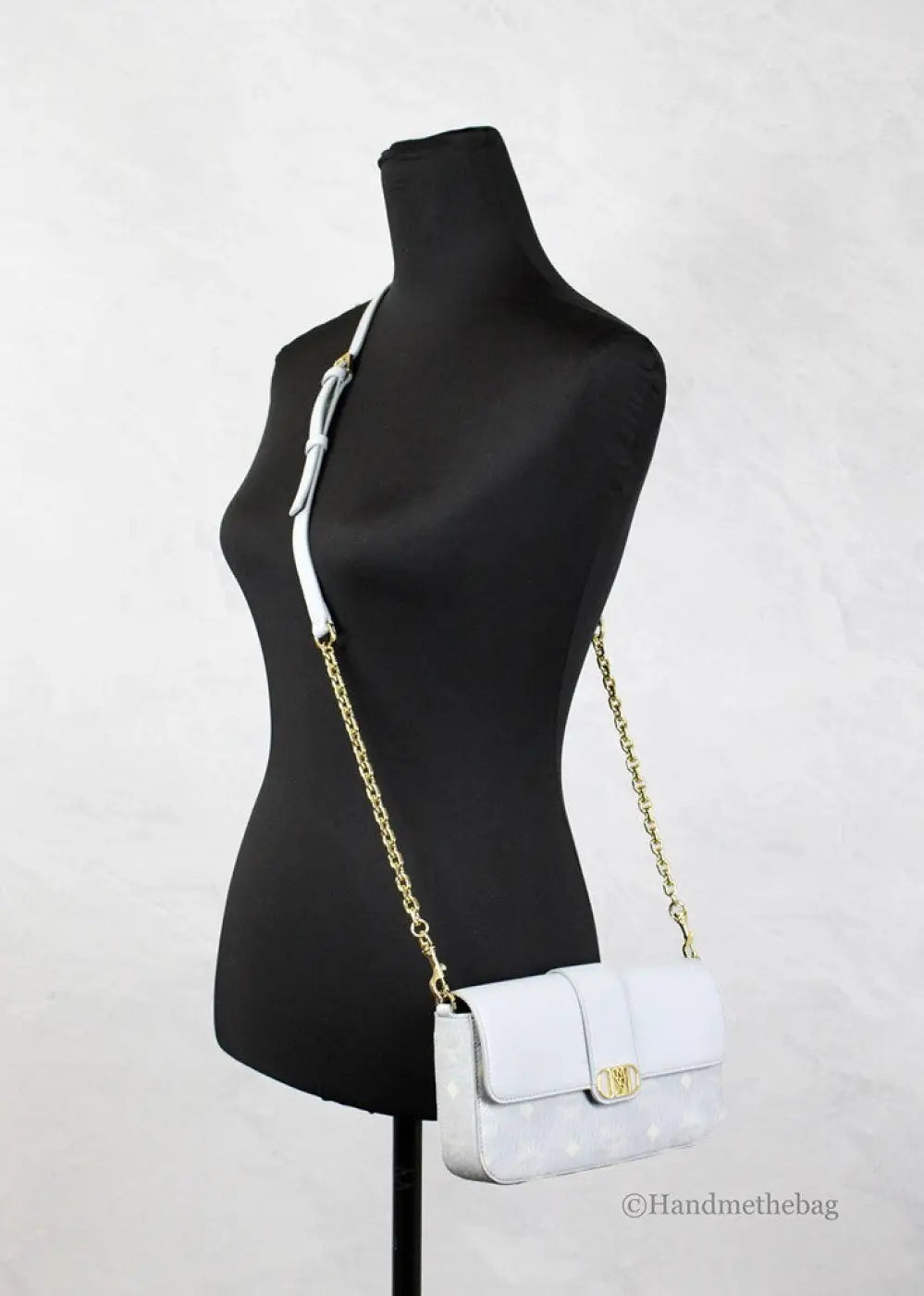 MCM - Small Mode Travia Pebbled Visetos Leather Shoulder Crossbody Clutch Bag
