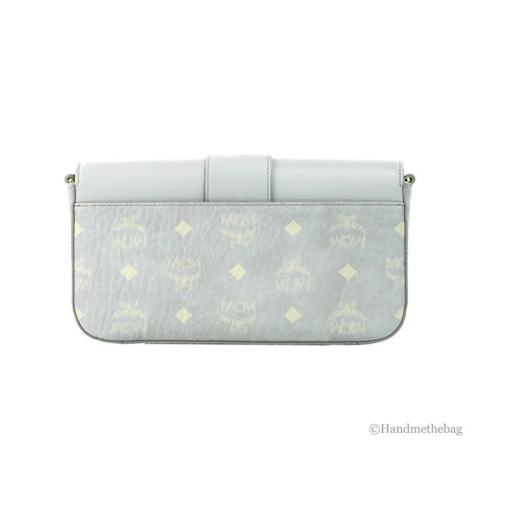 MCM Small Mode Travia Pebbled Visetos Leather Shoulder Crossbody Clutch Bag