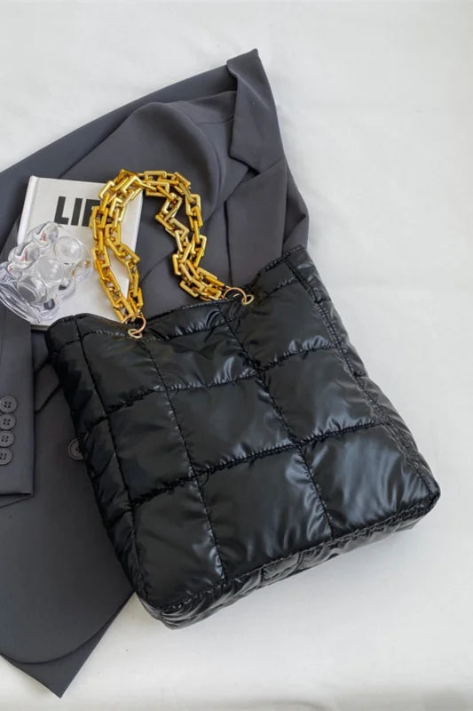 Chic Medium Polyester Shoulder Bag in Sleek Modern Style Bags bags Trendsi