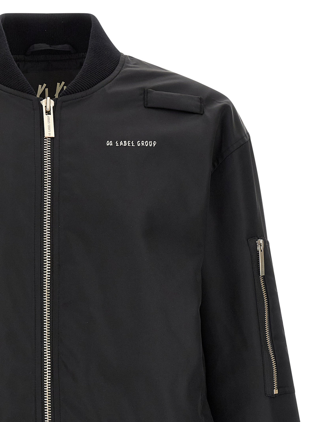Men’s 44 Label Group Black Polyamide Bomber