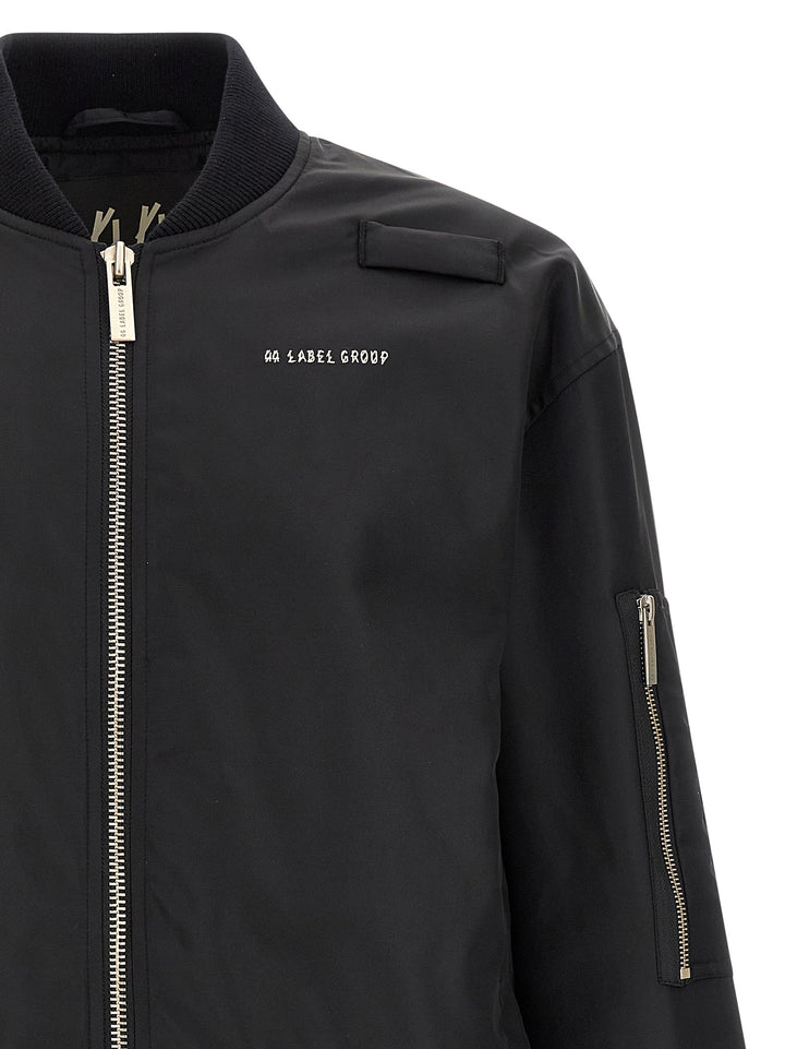 Men’s 44 Label Group Black Polyamide Bomber