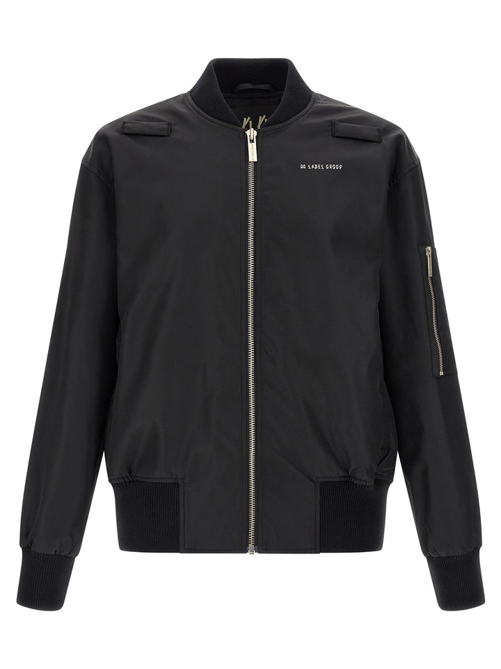 Men’s 44 Label Group Black Polyamide Bomber