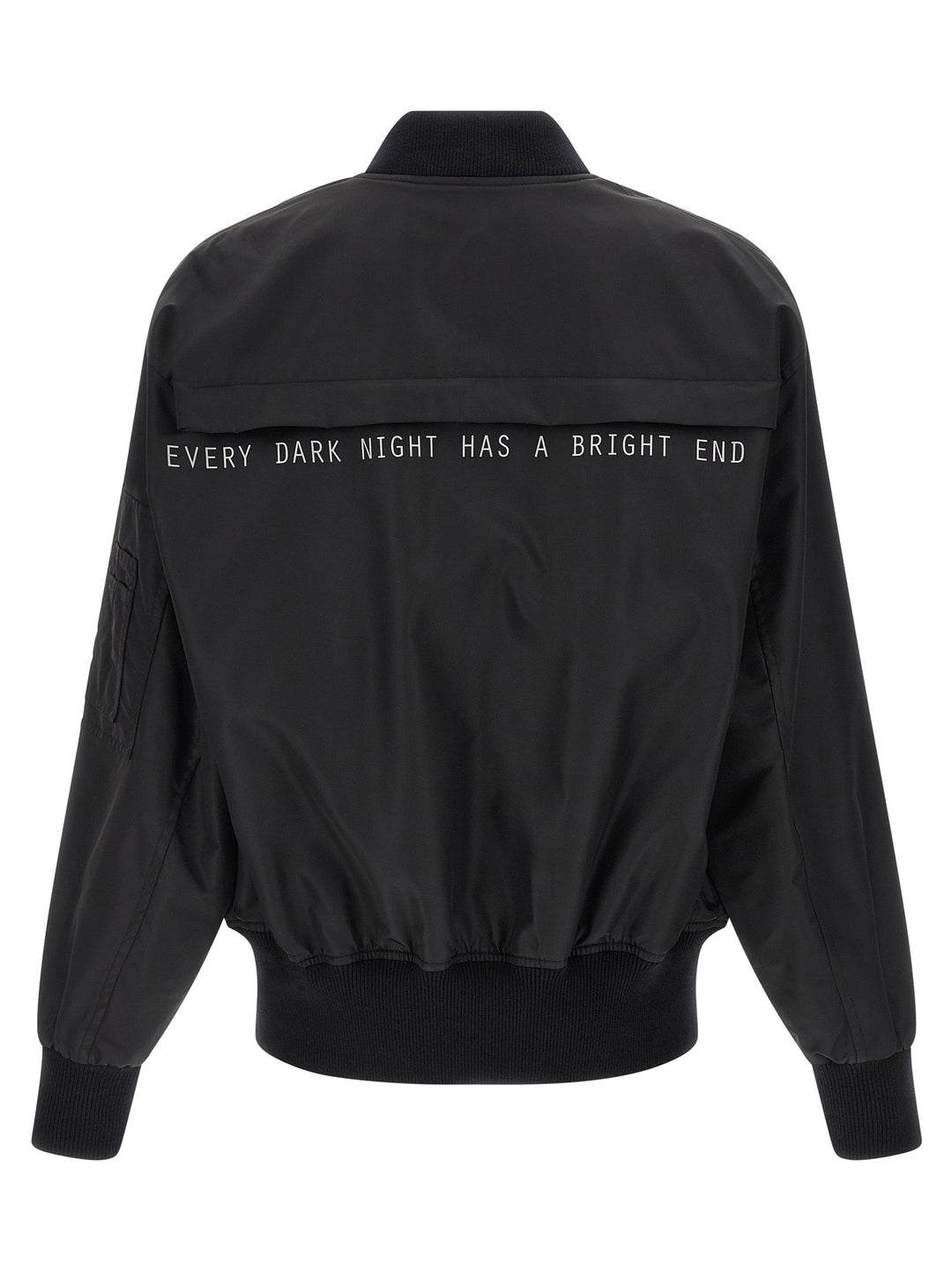 Men’s 44 Label Group Black Polyamide Bomber