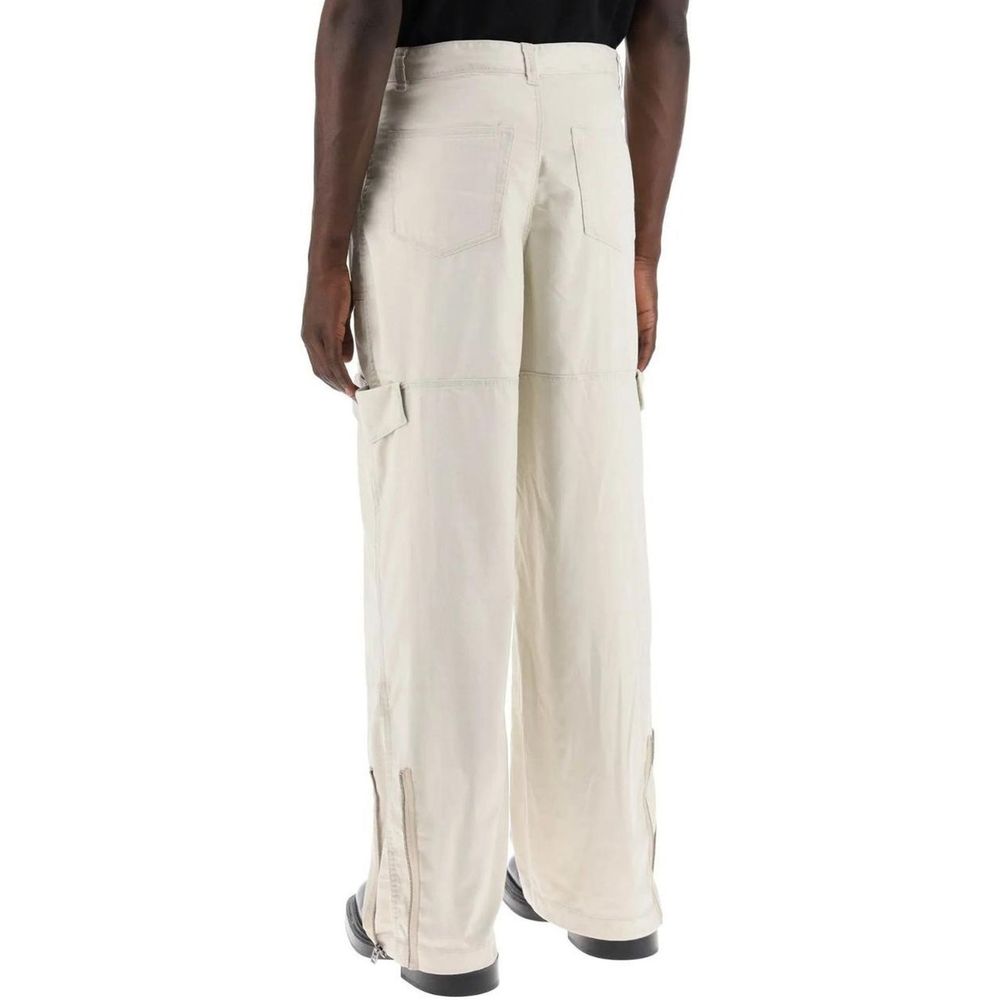 Men’s Acne Studios Beige Polyester Cargo Pants