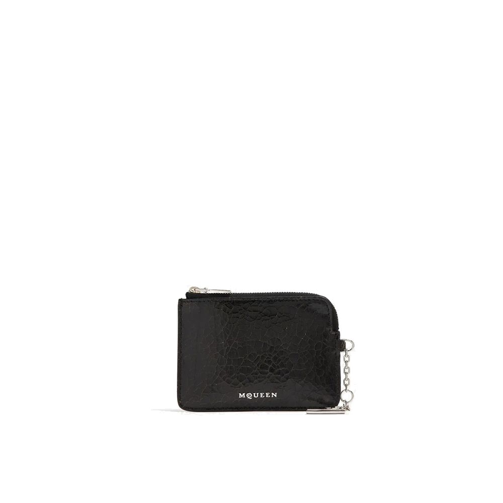 Men’s Alexander Mcqueen Black Calfskin Clutch Bag