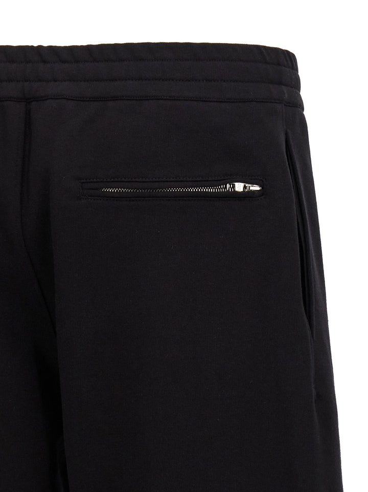 Alexander McQueen Black Cotton Bermuda Shorts