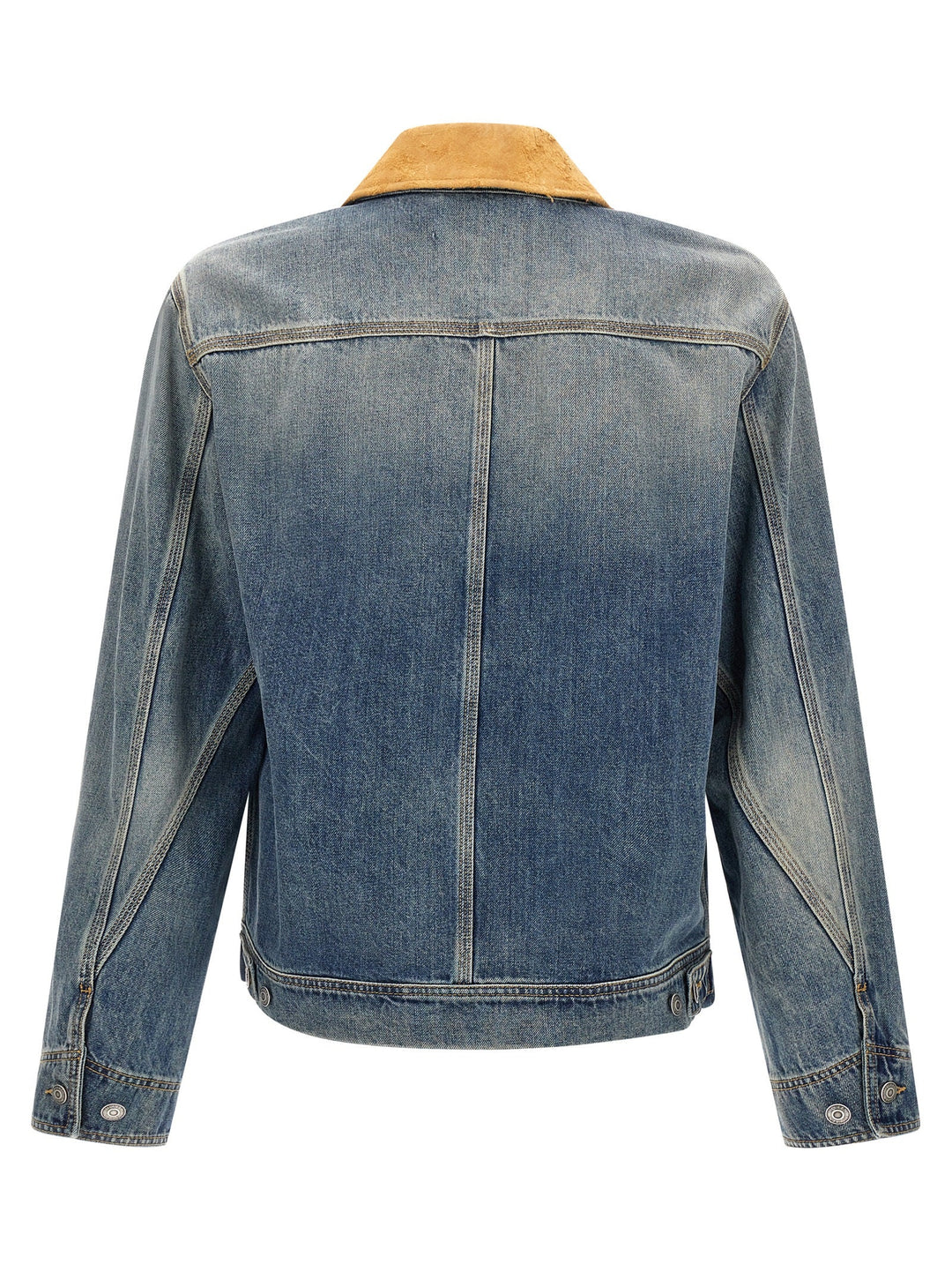 Men’s Alexander Mcqueen Blue Cotton Denim Jacket