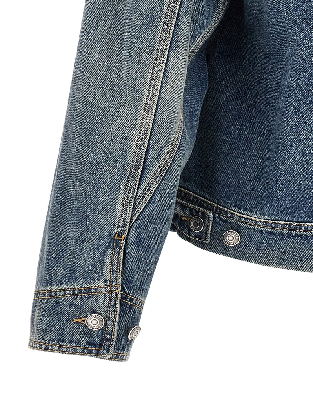 Men’s Alexander Mcqueen Blue Cotton Denim Jacket