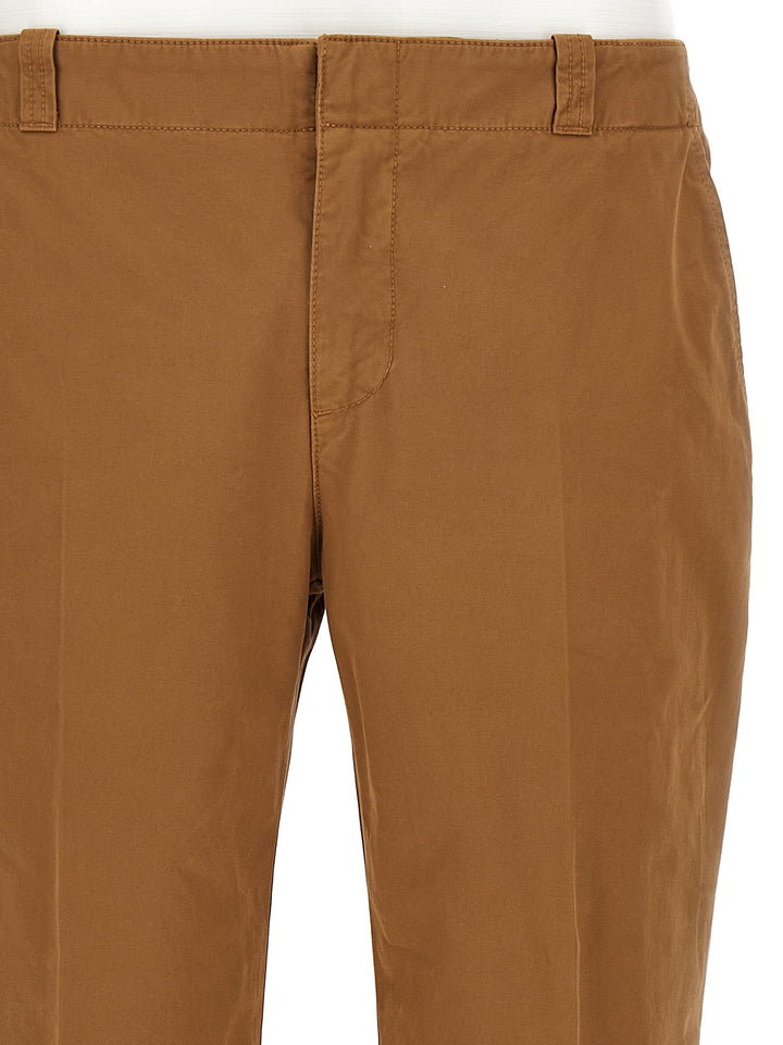 Men’s Alexander Mcqueen Brown Cotton Chino Pants