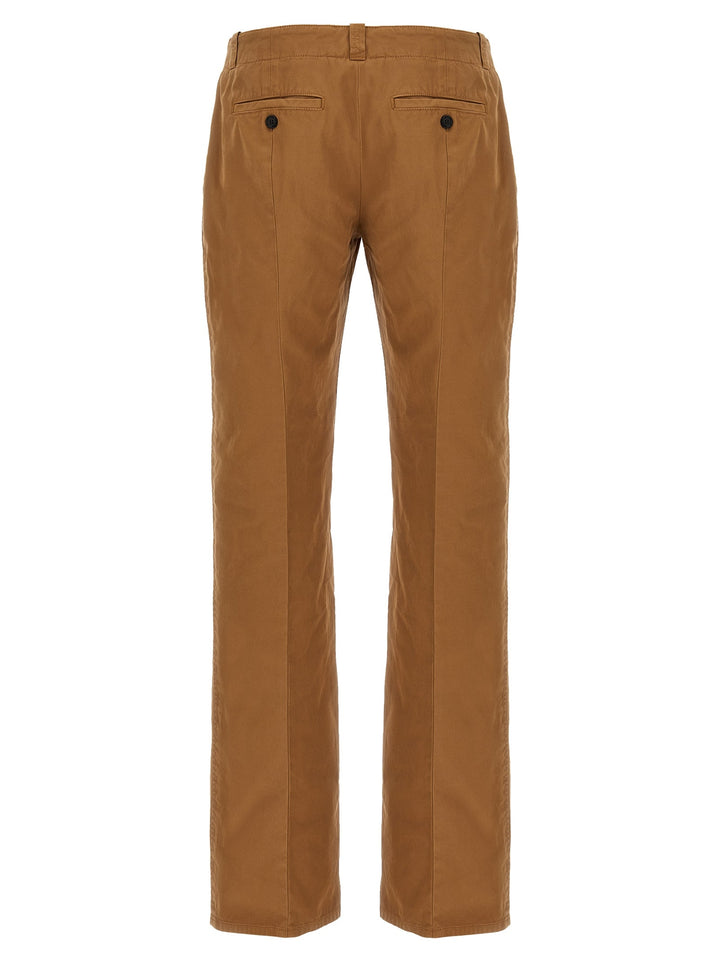 Men’s Alexander Mcqueen Brown Cotton Chino Pants