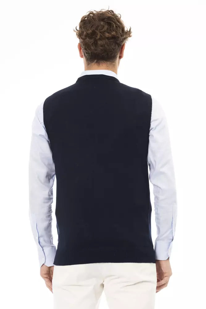 Men’s Alpha Studio Blue Viscose Jacket