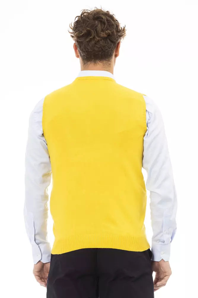 Men’s Alpha Studio Yellow Viscose Men Jacket