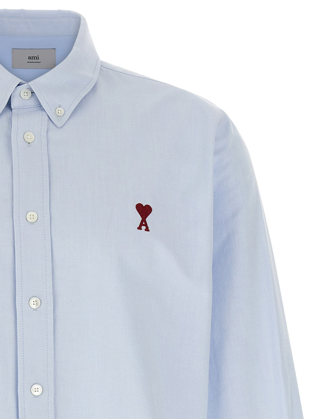 Ami Paris Blue Cotton Blouse