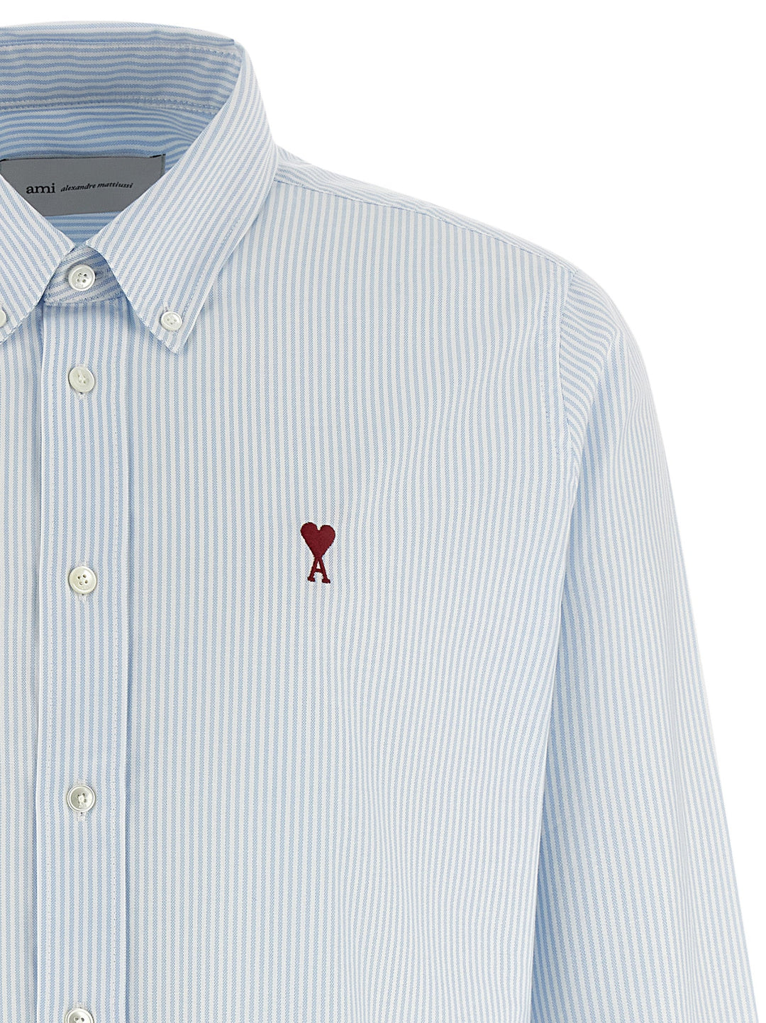 Ami Paris Blue Cotton Blouse